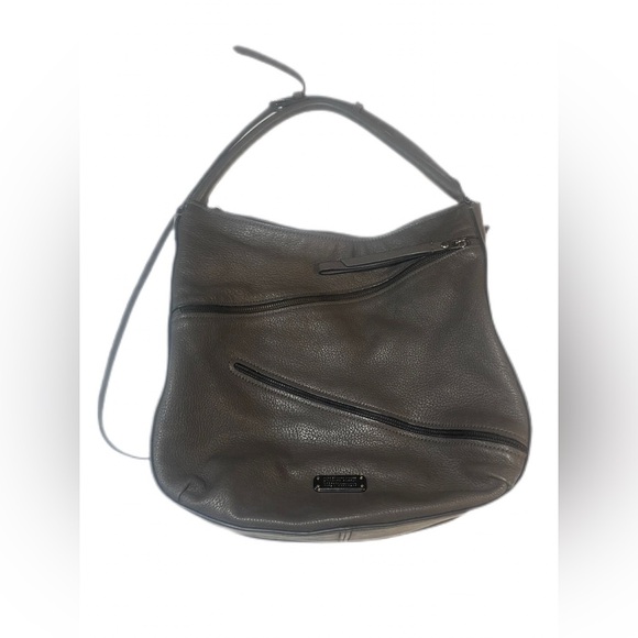 Marc by Marc Jacobs Serpentine Dark Gray Goat Leather Hobo Shoulder Bag - Picture 4 of 16